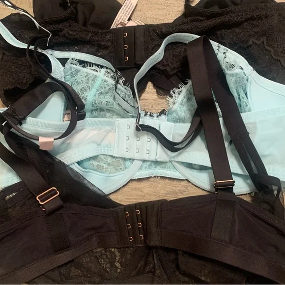 Victoria Secret Bundle 3 Bras Balconette Dream Angels Push Up Without Padding - Picture 11 of 16